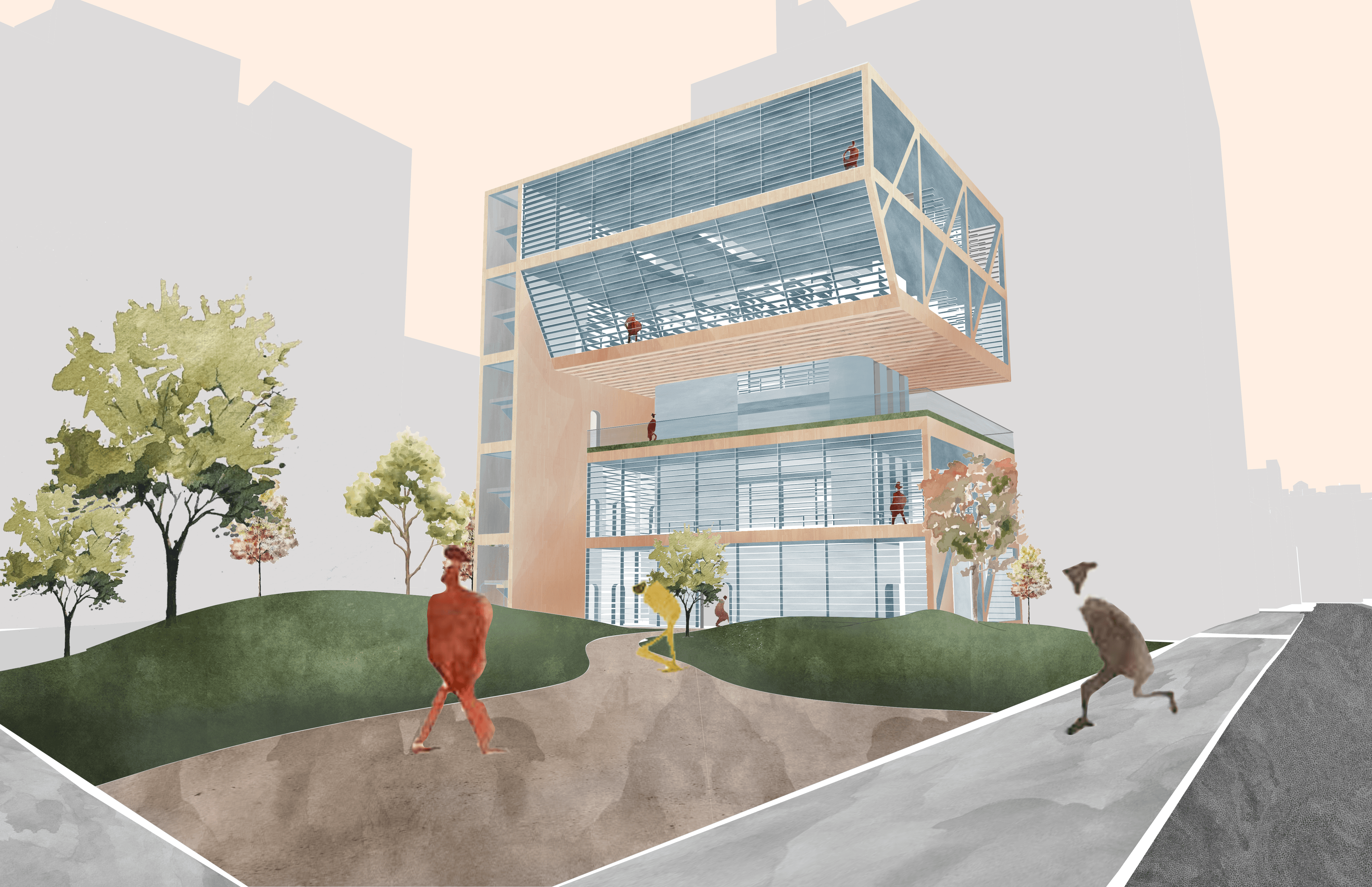 Photoshopped Image of Architectural Model