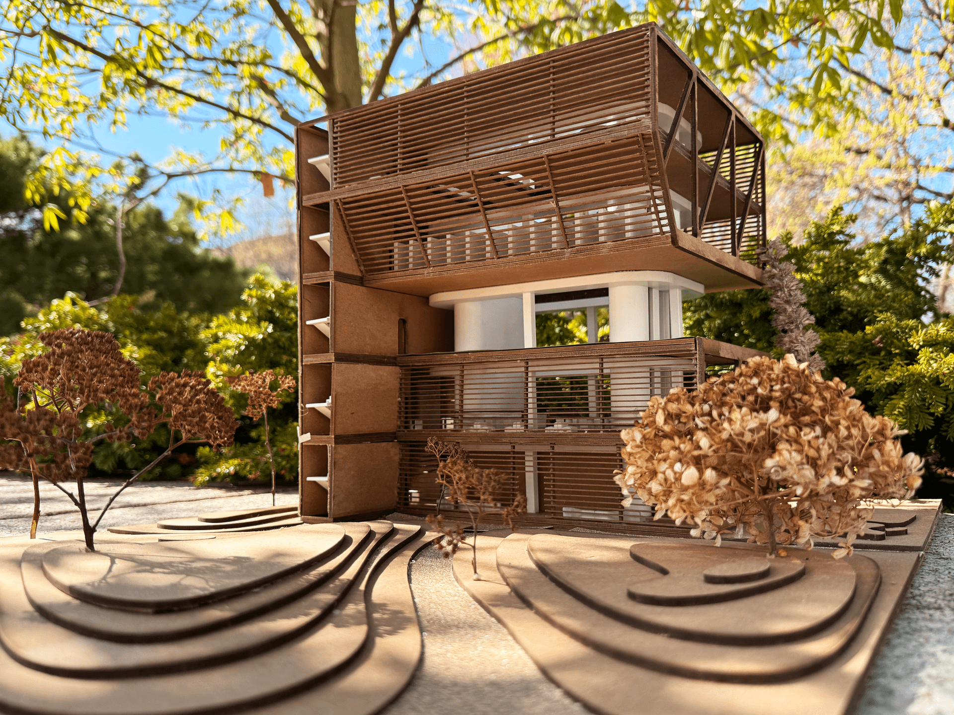 Photoshopped Image of Architectural Model